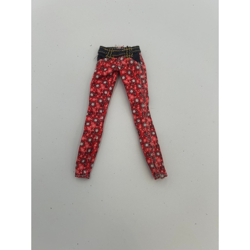 Bratz Red Paisley skinny jeans